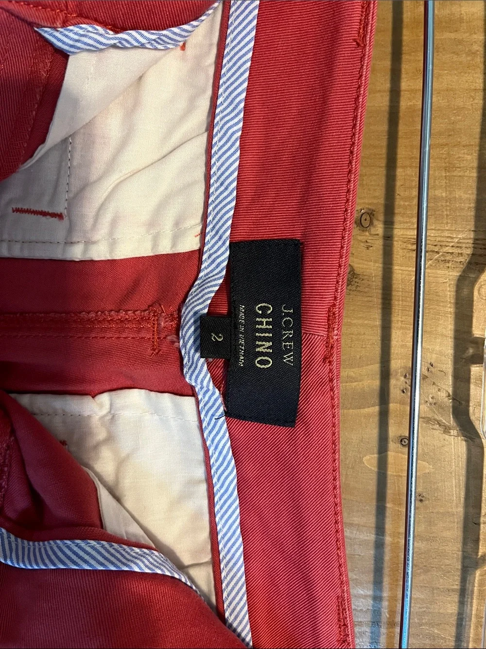 J. Crew Women’s Washed Red Flat-Front Casual Shorts